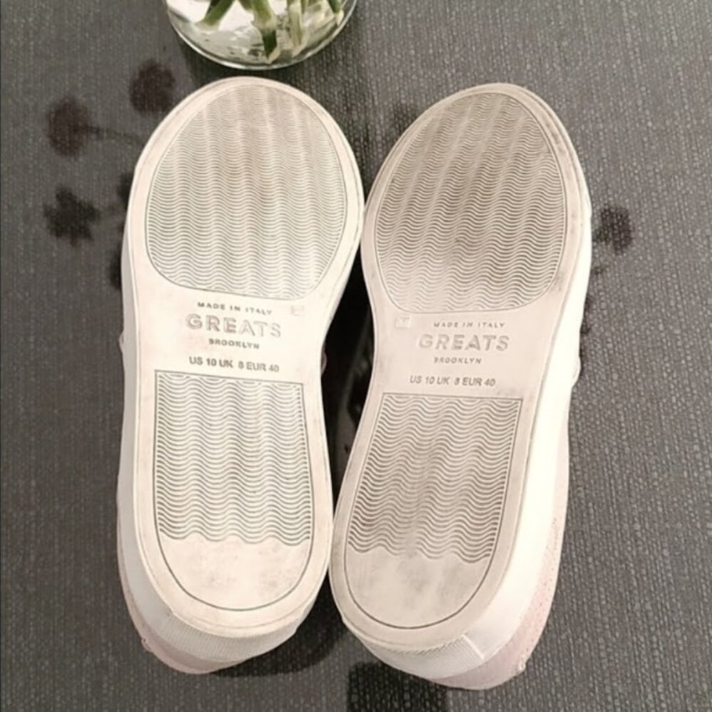 GREATS BROOKLYN Wooster Pink Leather Slip On Sneakers 10 40 MADE IN ITALY - Picture 11 of 15